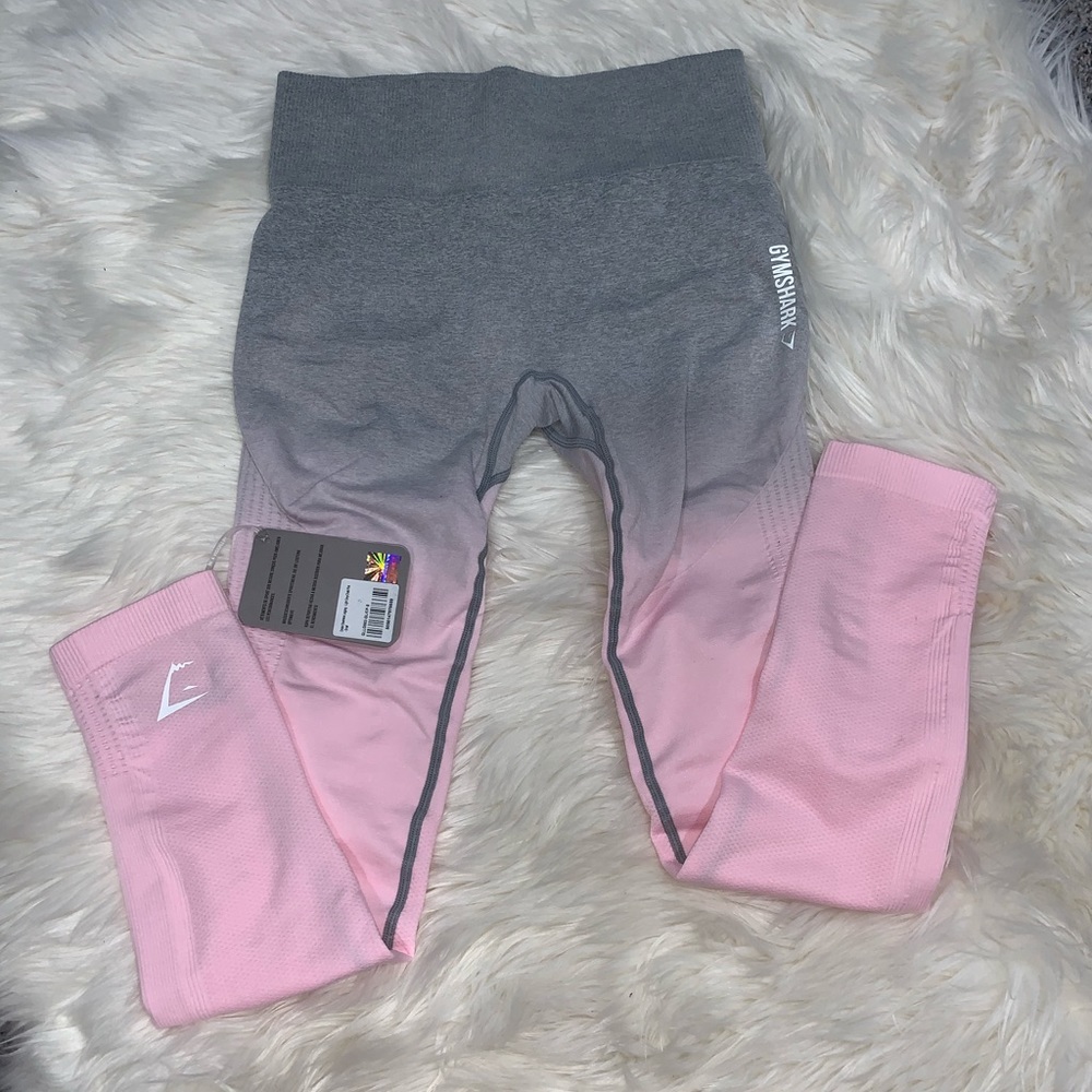 Ombré Seamless Legging Light Grey/Chalk Pink